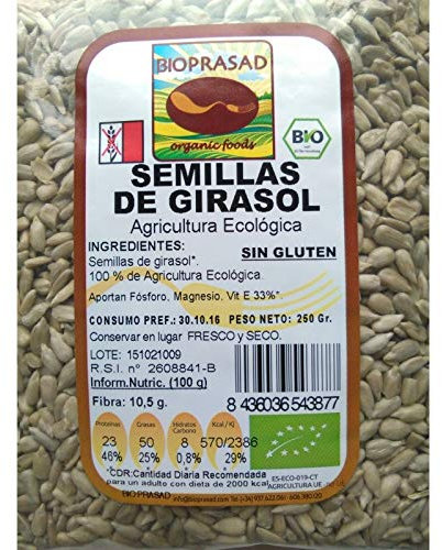GIRASOL SEMILLAS BIO 250GR