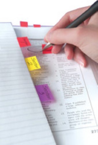 New Post-it Index Flags 50 per Pack 25mm Red Ref 680-1 [Pack 12]