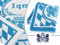 1qm Bayern für Liebhaber - Liegetuch in Einer Einheitsgröße von ca. 70 x 150 cm - traditionell Bayerisches Design in blau/weiß