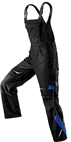 KÜBLER Workwear | PULSSCHLAG Arbeitslatzhose | schwarz/kbl.blau | Größe 66