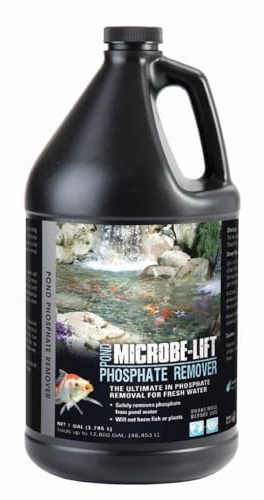 MICROBE-LIFT PHOSREGAL Ultimate Pond Phosphate Remover for Fresh Water, 1 Gallon Treats up to 12,800 gals