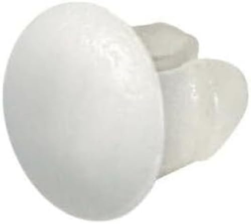 Lampa 19914 Set Bottoni Fissaggio per Portatarga, Bianchi, 100 Pezzi