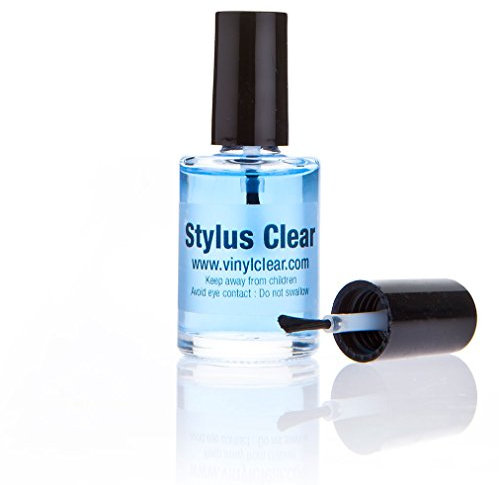 Audiophile Vinyl Record and LP Stylus Cleaner Kit (15ml) with Applicator Brush. Clean and protect your stylus.