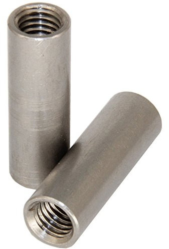 5 Stück Gewindemuffen M6 X 30 (D=10) rund, Edelstahl A2