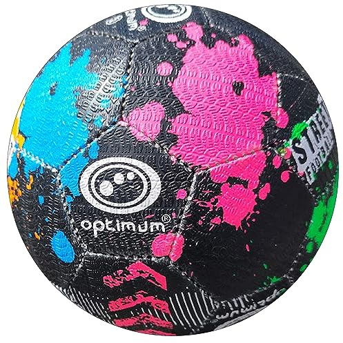 Optimum All-Surface Street Football for Concrete, Cage, Grass & Astroturf