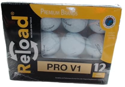 Titleist Pro V1 Mint Refinished Official Golf Balls (One Dozen) Packaging May Vary