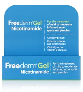 Freederm Gel With Nicotinamide. For Mild to Moderate Inflamed Acne Spots and Pimples. 10g