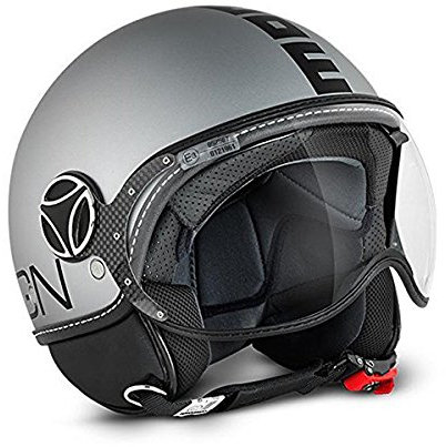 CASCO MOMO FIGHTER FGTR EVO TITANIO OPACO DOPPIA VISIERA TAGLIA XL