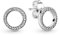 PANDORA Logo Ohrstecker Sterling Silber, Cubic Zirkonia 290585CZ