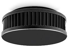 Pyrexx PX-1C Détecteur de fumée sans Fil, Pile de 10 Ans, Support magnétique sans perçage et clignotement des LED, certifié Selon Le Label Q, Noir, Lot de 1