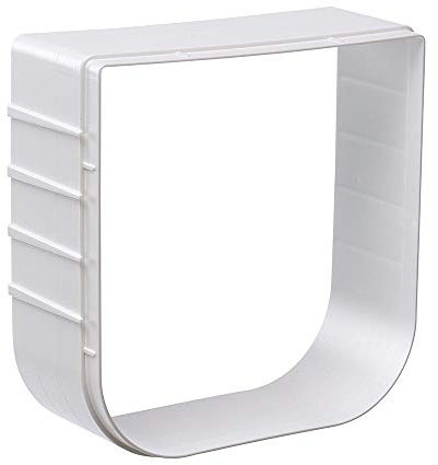 Ferplast Swing 1 Extension Verlängerungstunnel für Katzenklappe 15,5 x 5 x h 16 cm - Tiefe 5 cm, Weiß