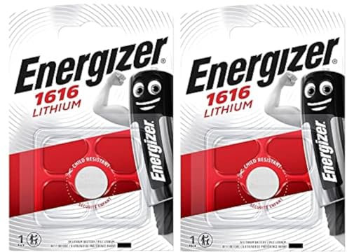 ENERGIZER Energizer CR1616 Lot de 2 piles bouton au lithium 3 V