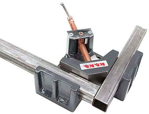 KAKA INDUSTRIAL Angle Clamp with 2-1/4 inch (57mm) Jaw Opening, Heavy Duty Right 90-Degree Welding Clamp Vice, AC-60 for Woodworking Corner Miter, Photo Framing