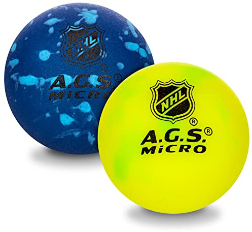 Franklin Sports NHL Hockey Training Balls - Mini Hockey Balls for Stick Handling Practice + Training for Ice + Street - 2 Pack - Assorted Colors