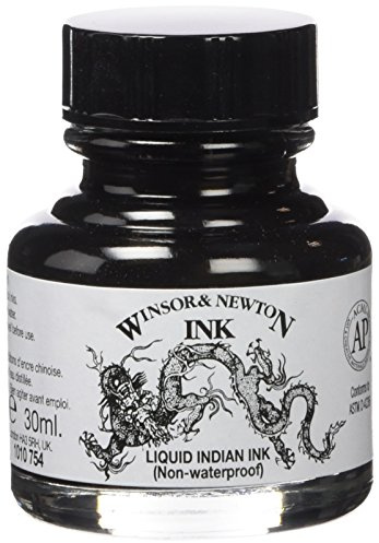 Winsor & Newton 1010754 Drawing Ink Bottle, 30 ml - Liquid Indian