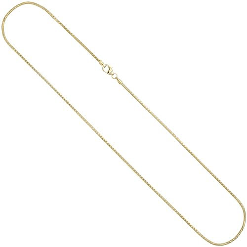 Jobo Damen Goldkette Schlangen-Kette aus 8 Karat 333 Gold 1,4 mm 45 cm