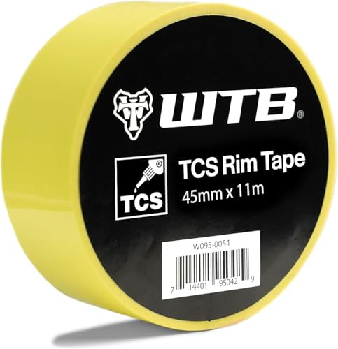 WTB Tubeless Bicycle Rim Tape (45mm x 11m) Easy Tubeless Setup & Airtight Seal, Compatible with All Tubeless Rims