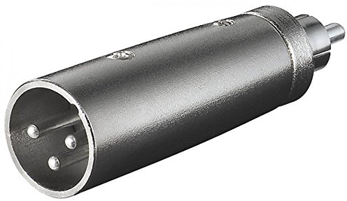 Goobay 27456 - Adattatore XLR, Cinch maschio verso maschio XLR