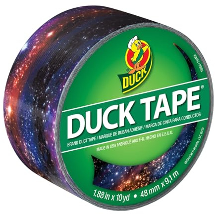 Duck Brand Printed Duct Tape Single Roll, Galaxy (283039)