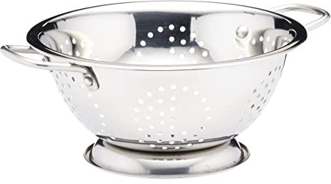 KitchenCraft - Passoire sur Pied en Métal avec Poignées, Acier Inoxydable, 24,5 cm