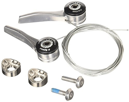 SunRace Schalthebel, Farbe: Silber, 8 Geschwindigkeitsstufen, 2 Stück