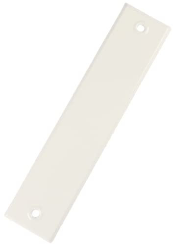 Abdeckplatte ohne Gurtloch mit Lochabstand 21,2cm weiß lackiert