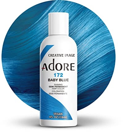 Adore Shining Semi Permanent Hair Colour, 172 Baby Blue