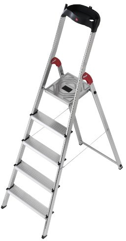 Hailo, Scala di Sicurezza in Alluminio, 5 scalini