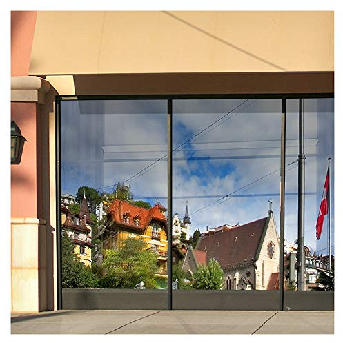 BDF S15 Window Film Daytime Privacy and Heat Control Mirror Silver 15 (Dark) - 36in X 50ft