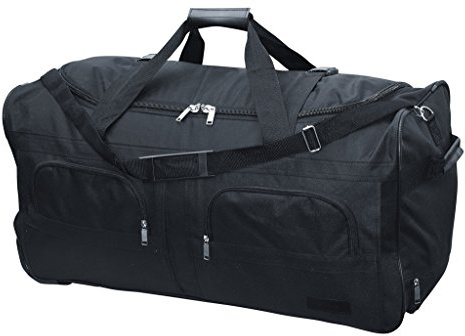 McAllister TravelSystem Sac de sport et de voyage à roulettes Disponible en 4 tailles 60 l, 80 l 100 l et 140 l, Noir (Noir) - 7992-7993-7994-7995