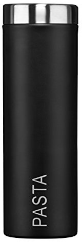 Premier Housewares 508522 Liberty Pasta Canister - Black , H29 x W10 x D10cm