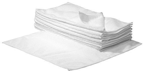 SBS Mikrofaser-Reinigungstücher - 40 x 40 cm - Weiß - 10 Stück