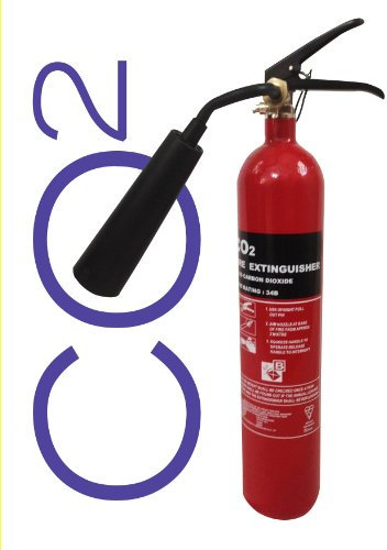 2 KG CO2 FIRE EXTINGUISHERS. BSI KITEMARKED WITH 5 YEAR WARRANTY. FULLY TESTED AND COMMISSIONED