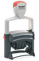 Trodat® Datumstempel 5440 - Schwarz, Edelstahl, Rechteckig, 4,2 x 2,6 cm