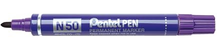 Pentel N50 Bullet Point Marker - Violet (Pack of 12)