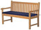 Bankauflage Bankkissen Bankpolster Gartenbankauflage Polsterauflage Sitzauflage Sitzkissen Gartenbank 120 x 47 cm blau Marine Navy hochwertig Made in Germany