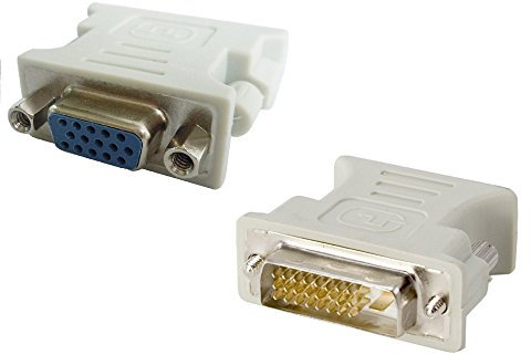 Adattatore da DVI-D 24+1 Pin Maschio a VGA Femmina 15 Pin, convertitore Segnale Video