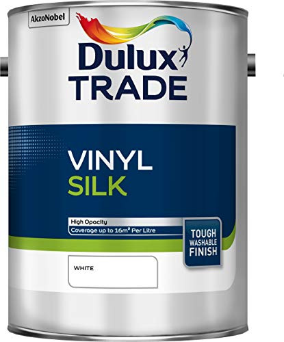 Dulux Trade Vinyl Silk White 5L