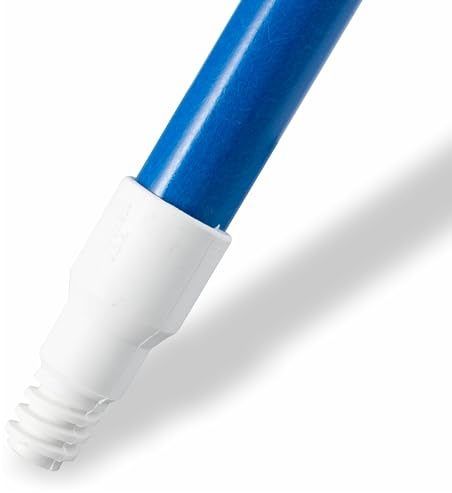 SPARTA 4022714 Fiberglass Broom Handle, Mop Handle, Replacement Handle With Acme Threaded Tip For Commercial Cleaning, 60 Inches, Blue