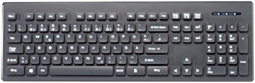 GeneralKeys Beleuchtete Business-USB-Tastatur mit Nummernblock, QWERTZ