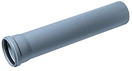 HT DN75 x 500 mm HTEM DN70 - Tubo de desagüe de plástico, color gris Ostendorf