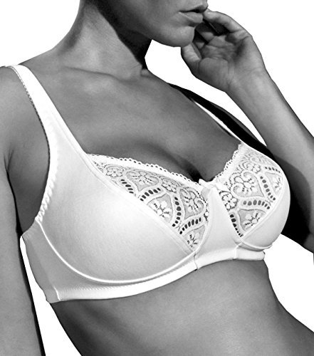GIOS Reggiseno Senza Ferretto Coppa B - Art. 974 (6 IT, Bianco)