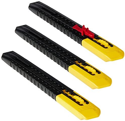 STANLEY 9mm Snap Off Blade Knives (Pack of 3) 2-10-150