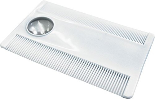 Nissenkamm mit Lupe, Kunststoff - Läusekamm Flohkamm Hundekamm Fellpflege Kamm