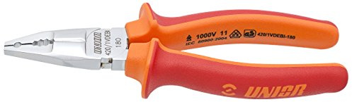 UNIOR 610425 - Alicate para telefonistas aislado VDE 180 mm serie 420/1VDEBI