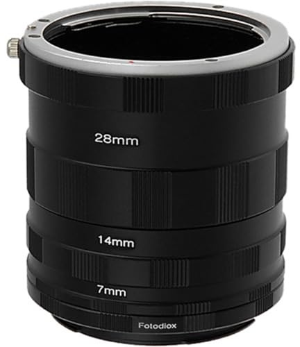 Fotodiox Macro Extension Tube Set Compatible with Canon EOS EF/EF-S Cameras - for Extreme Macro Photography
