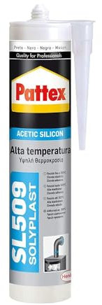 Pattex 1533675 - Silicona A.Temp.Sl509 1533675 300Ml Negr