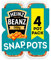 Heinz Baked Beans Snap Pots 200g (4 pack)
