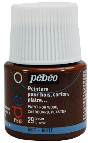 Pébéo 204029 Déco Acrylique Mat 1 Flacon Brun 45 ml