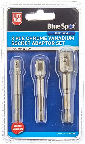 BlueSpot 14108 3 PCE Chrome Vanadium Socket Adaptor Set